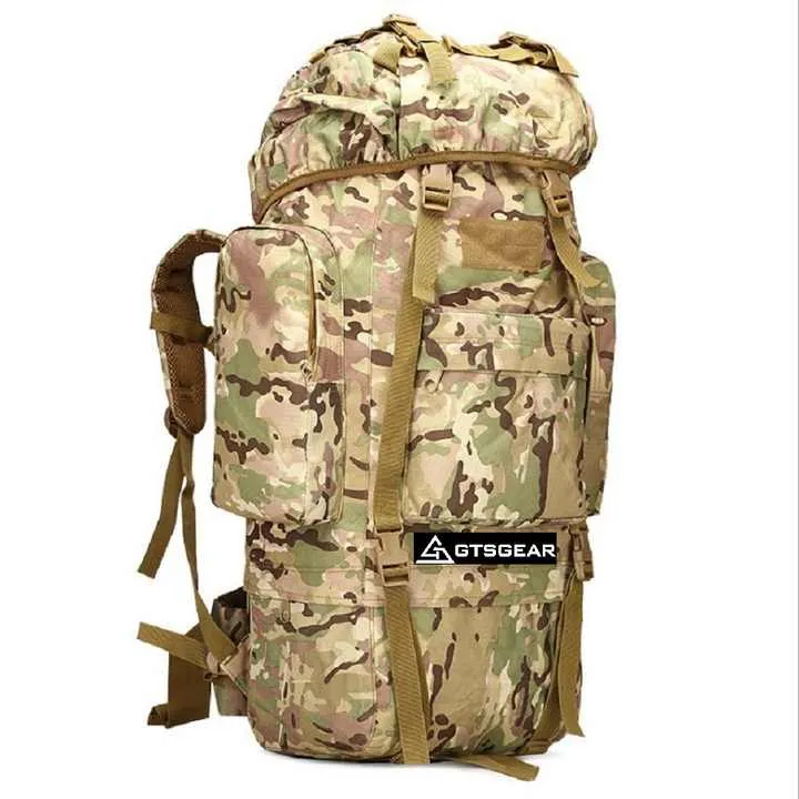 سعة كبيرة لوازم التخييم في الهواء الطلق المشي لمسافات طويلة -Mountaineering Bag Outdoor Camping Hiking Supplies