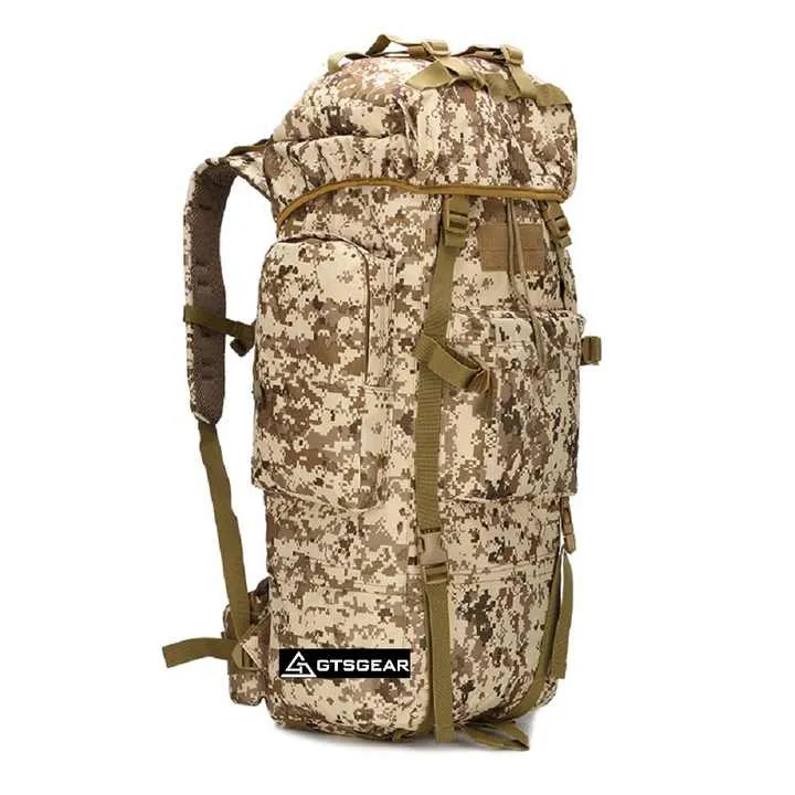 سعة كبيرة لوازم التخييم في الهواء الطلق المشي لمسافات طويلة -Mountaineering Bag Outdoor Camping Hiking Supplies