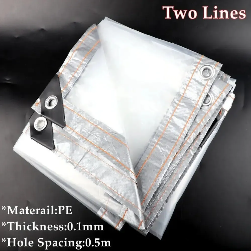 0.1mm Tarps Canvas Garden Greenhouse Waterproof Film Gazebo Balcony Canopy Cover Yard Furniture Rainproof Tent Outdoor Tarpaulin