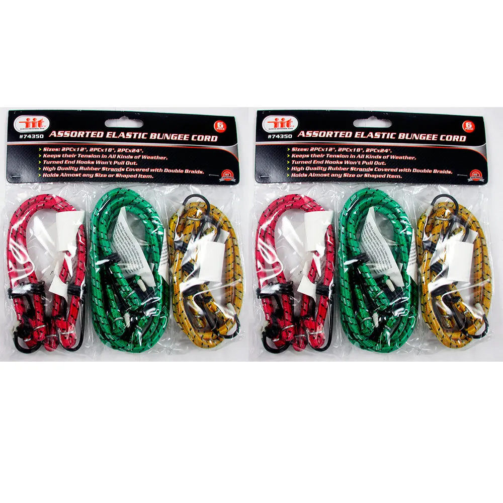 12 Bungee Cord Strap Tarp Bungie Elastic Tie Down Set 12" 18" 24" New