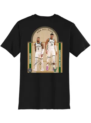 2024 All-Star Damian Lillard & Giannis Antetokounmpo Milwaukee Bucks T-Shirt