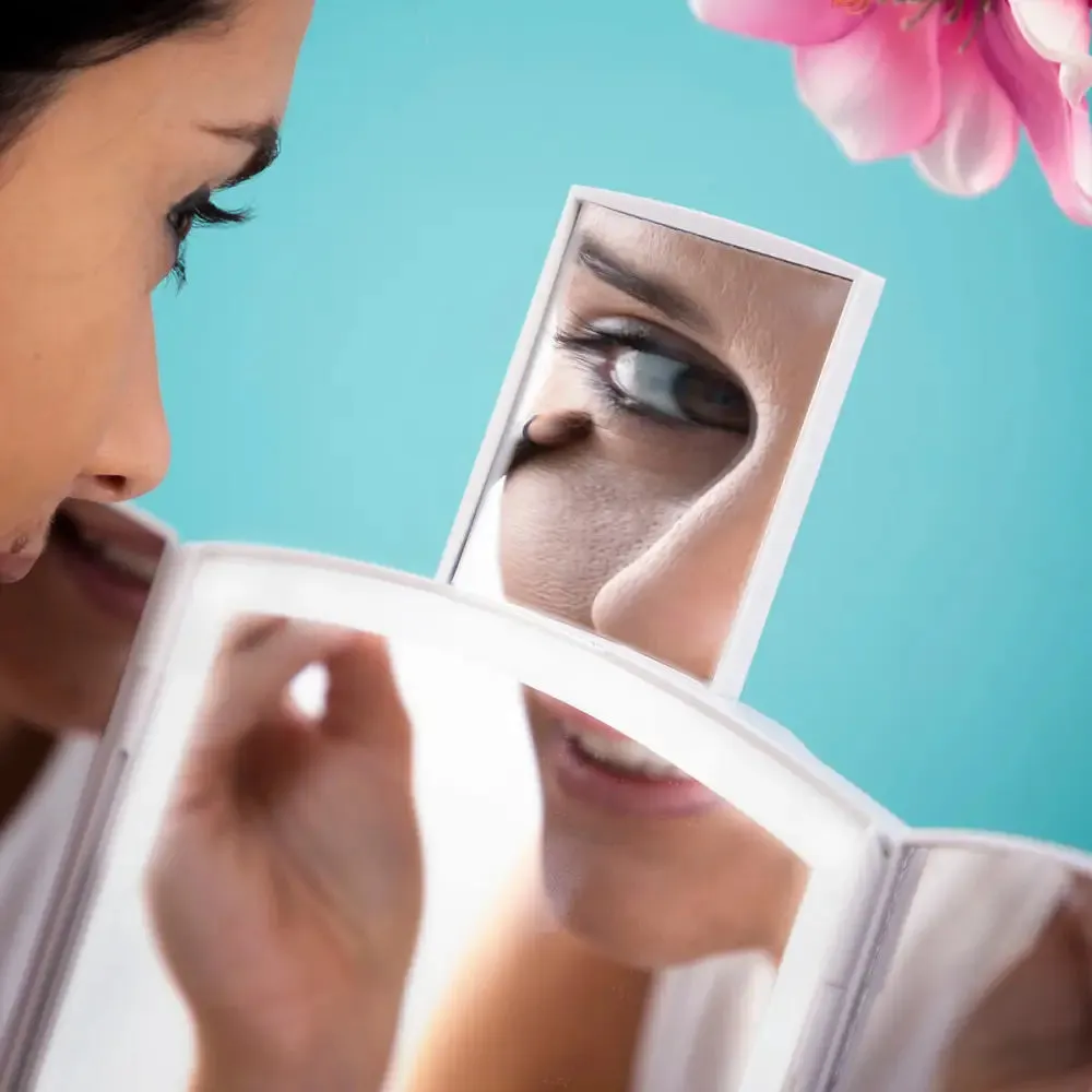 3-in-1 Folding Led Mirror with Make-up Organiser Panomir Innovagoods