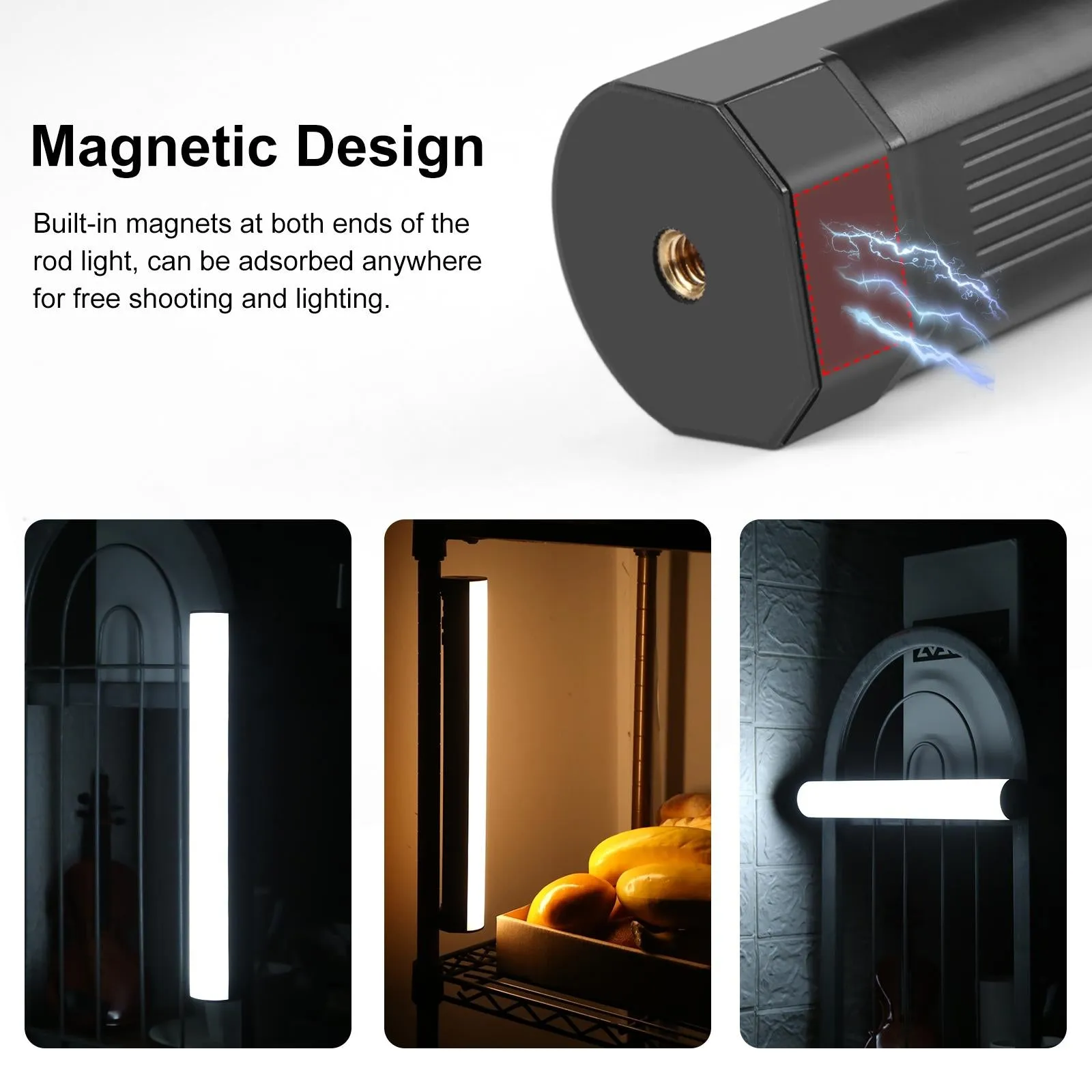 30Cm Handheld Rgb Magnetic Led Fill Light Stick - Full Colour