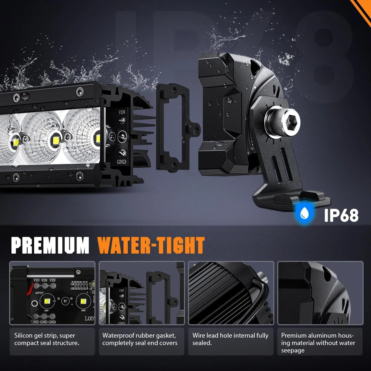 32 Inch 120W 12000LM Slim Anti-Glare DRL Spot Flood Curved Led Light Bar