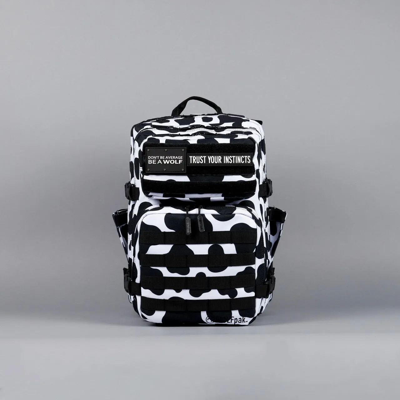 35L Black White Cow Print Meal Prep Management