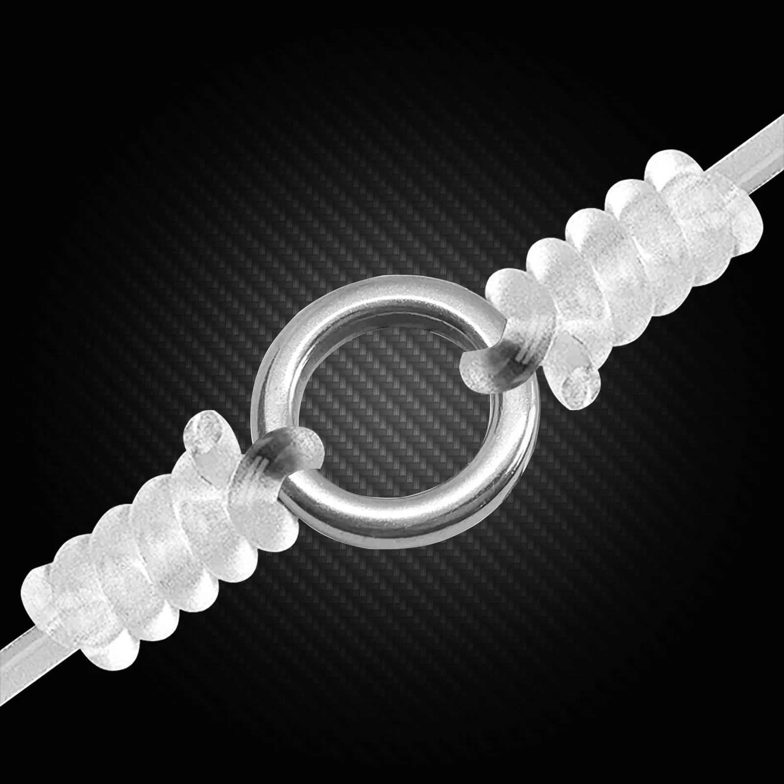 AMYSPORTS 50pcs/Pack Fishing Rolling Swivels with Singlelap Snap