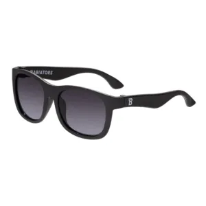 Babiators Original Navigators Smoke Lens Sunglasses 3-5 Yr O-NAV001-M - Jet Black