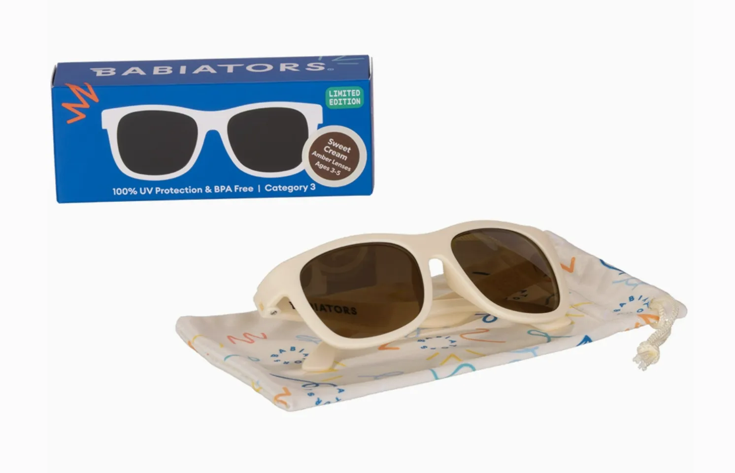 Babiators Sweet Cream Amber Lens Navigators
