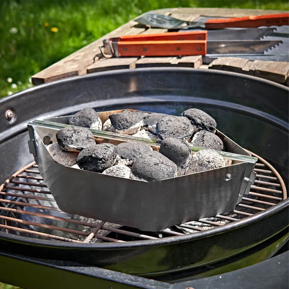 Braai Grill Charcoal Briquets Holder and Natural Fire Starters