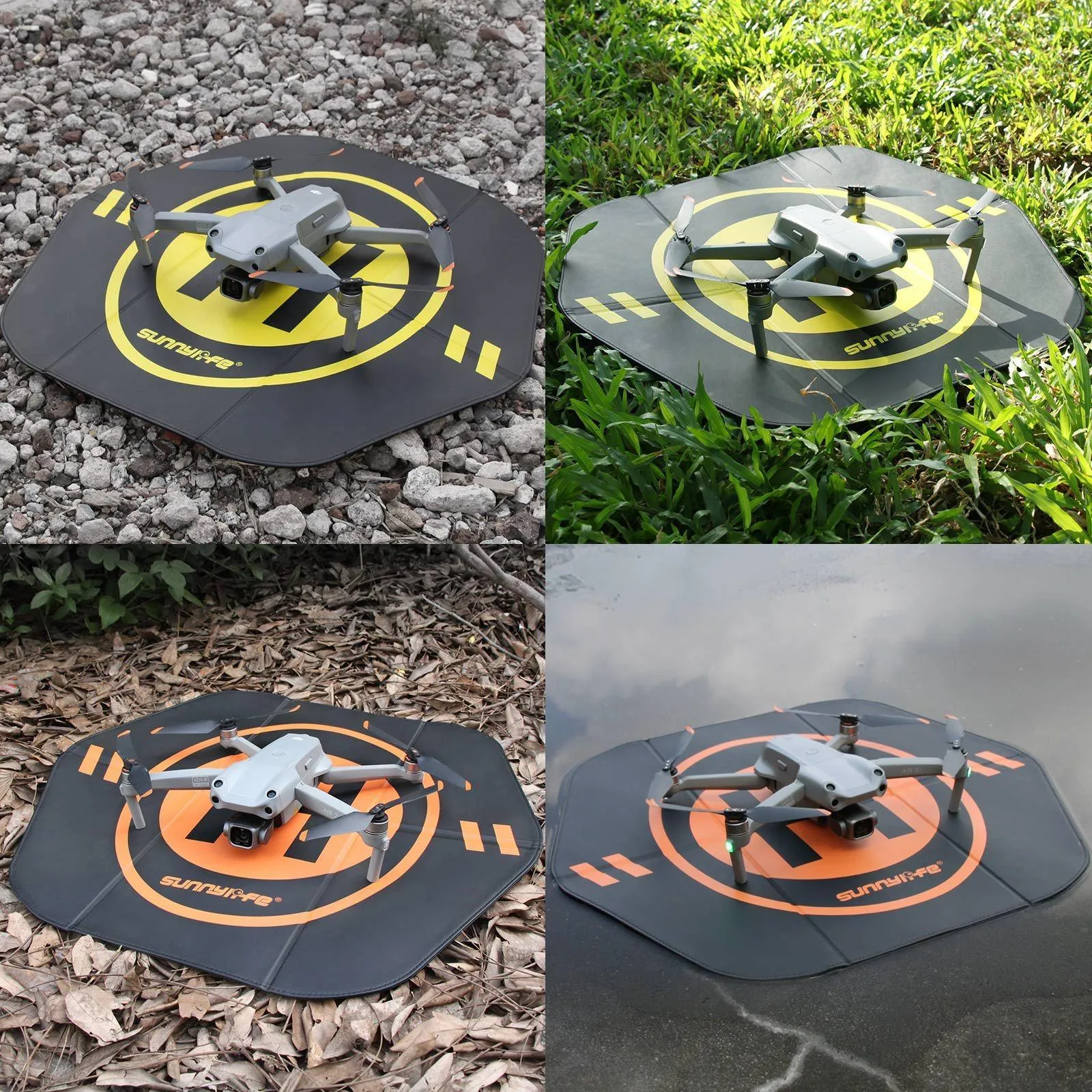 Foldable Leather Helipad for Drones - 55 x 50cm