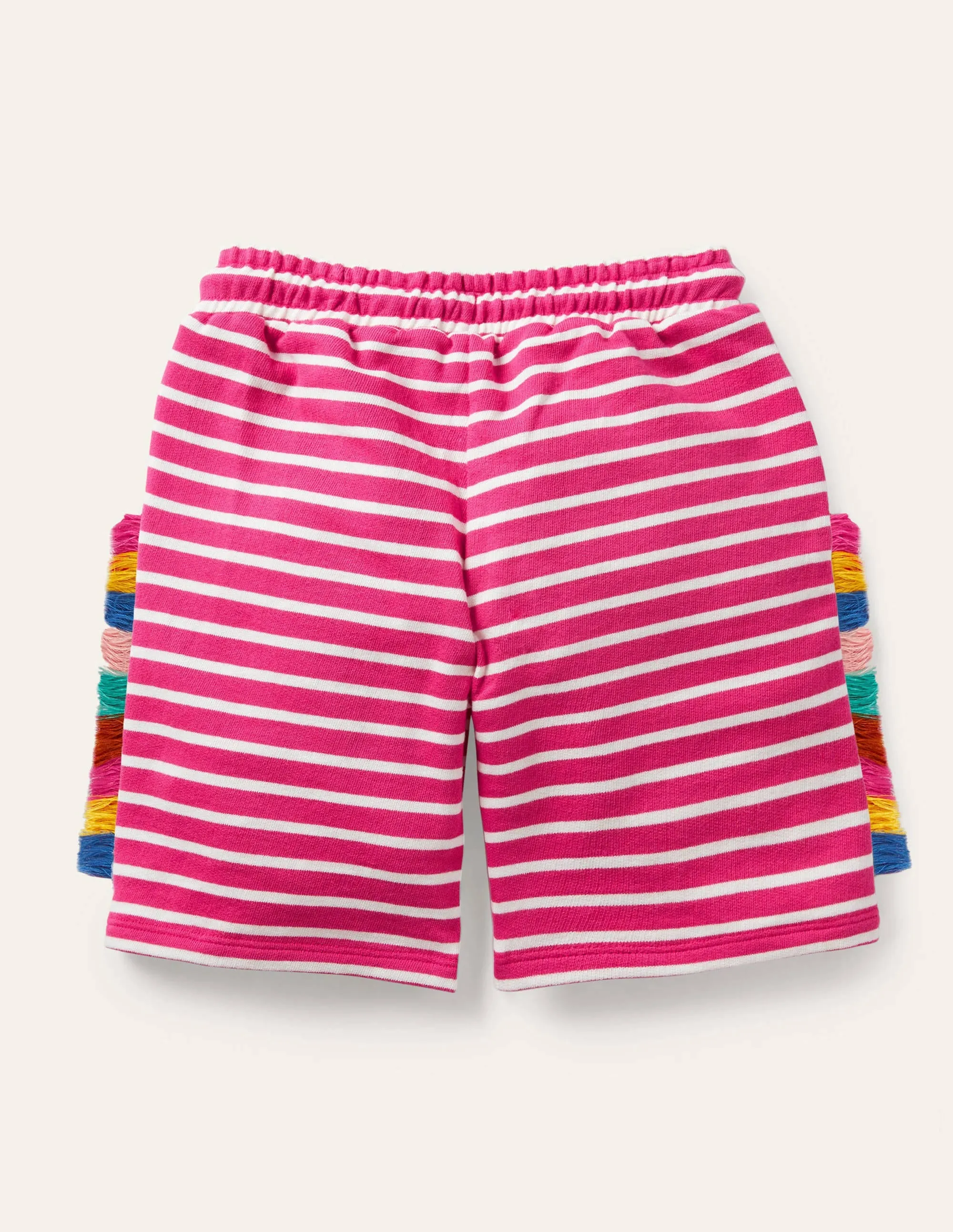 Jersey Appliqué Shorts-Tutti Fruity Pink Giraffe