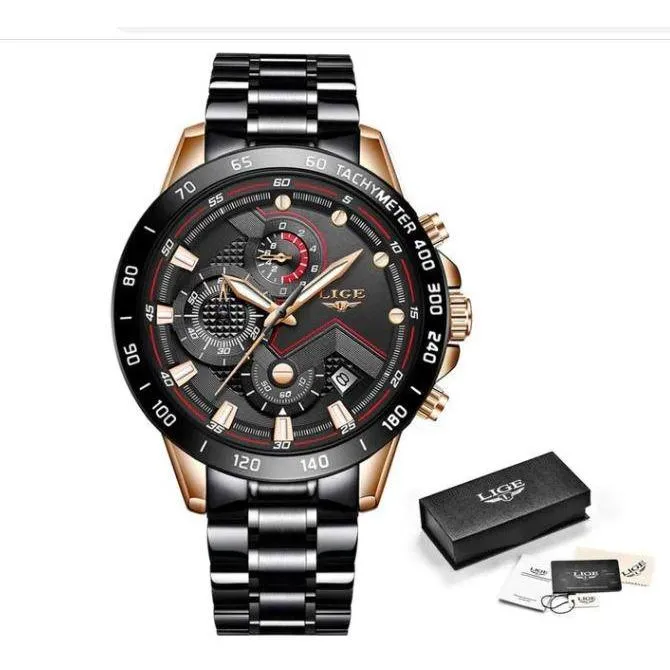Men Top Brand Stainless Steel Wrist Watch