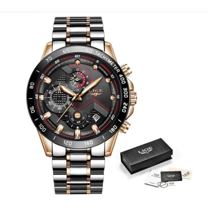 Men Top Brand Stainless Steel Wrist Watch