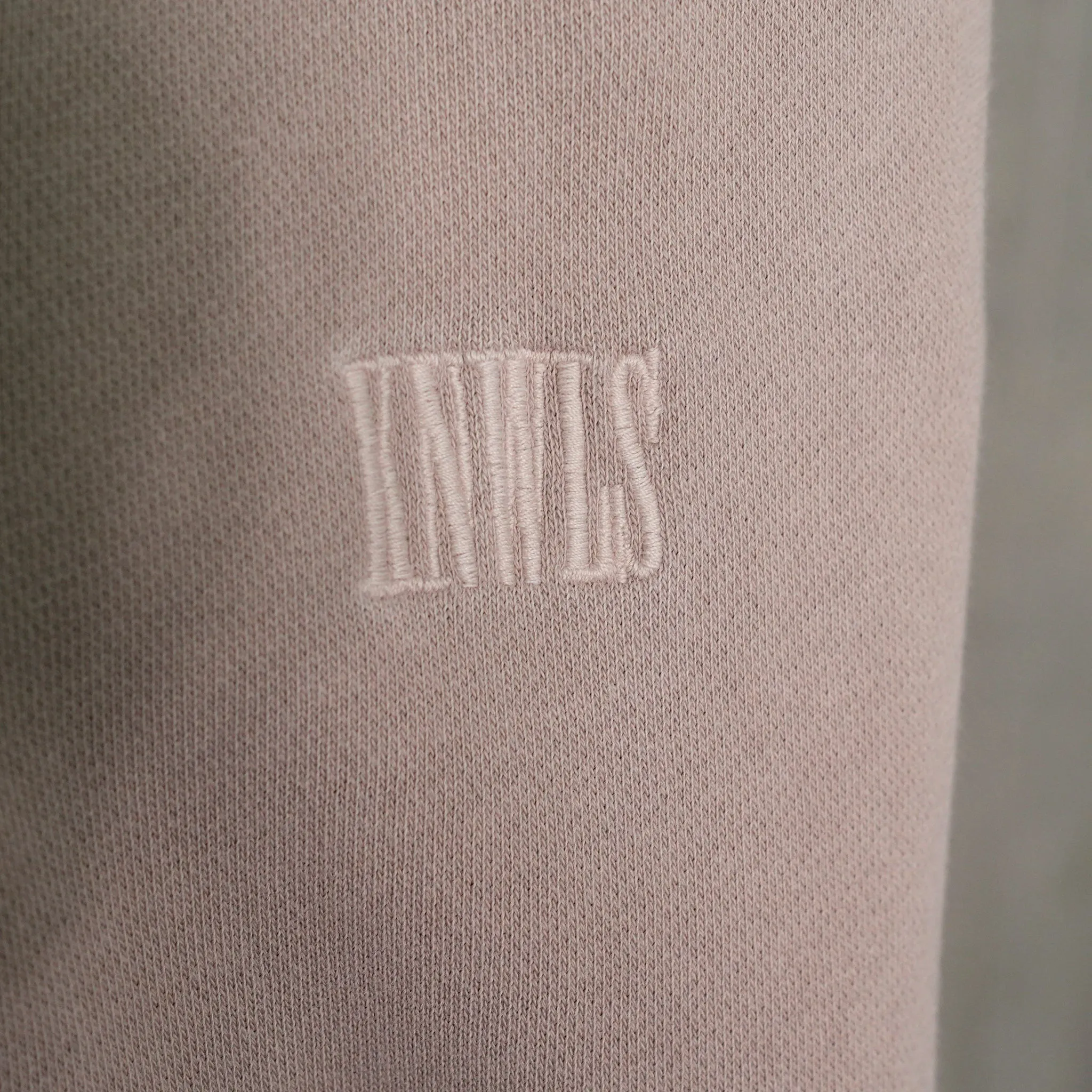OVERSIZED SWEATPANTS WITH INTEGRATED RIB SHORTS / FADED TAUPE