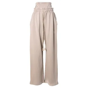 OVERSIZED SWEATPANTS WITH INTEGRATED RIB SHORTS / FADED TAUPE