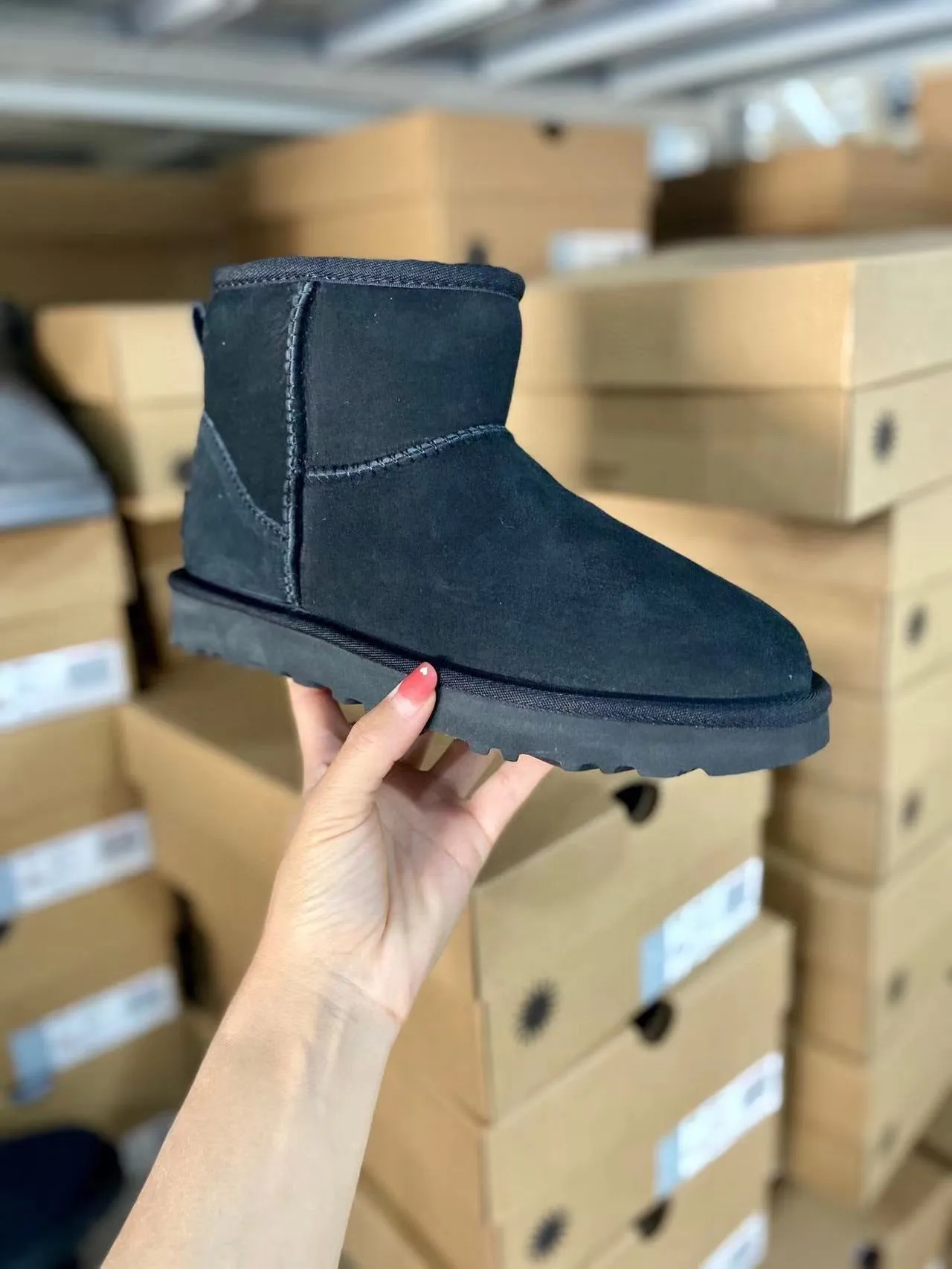 Sheepskin Wool Integrated Women's High Tube Plush