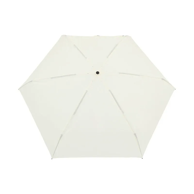 T4G Elements 39" Recycled Manual Mini Folding Umbrella - Cream